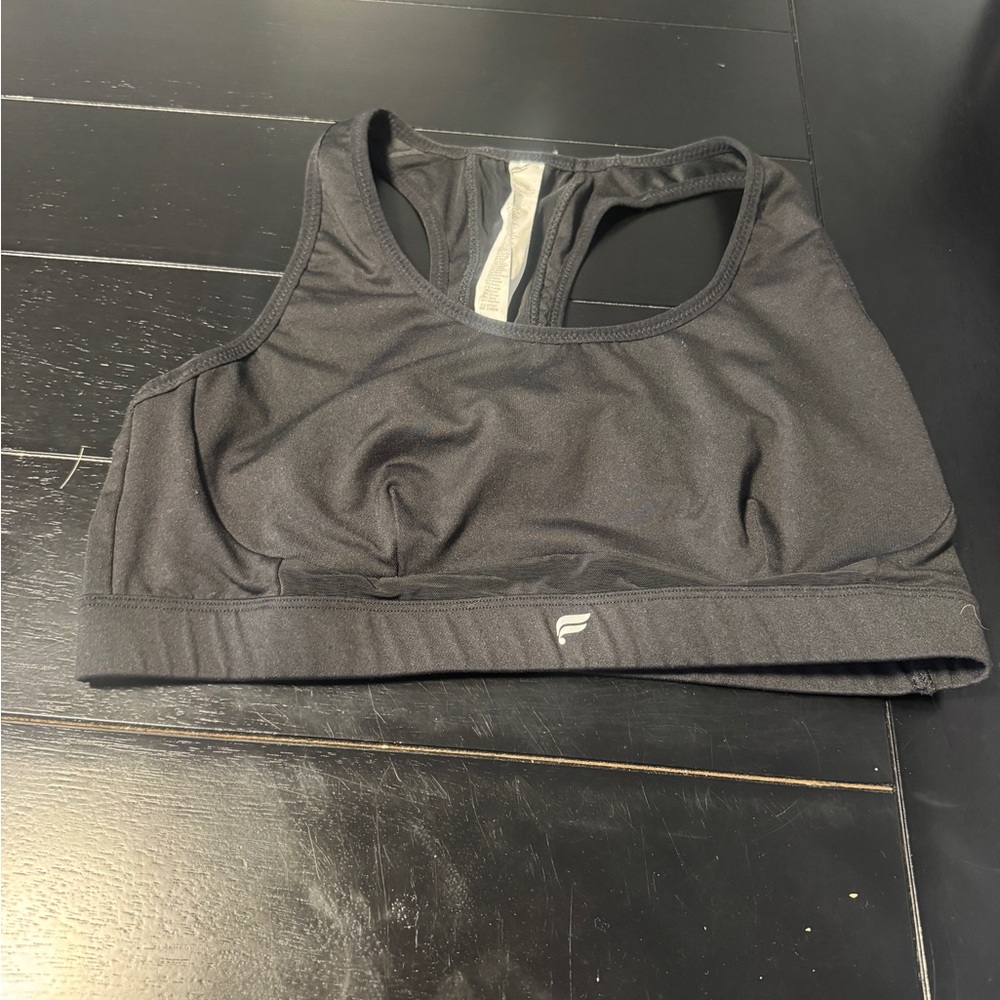 Black Sports Bra by Fabletics size large
